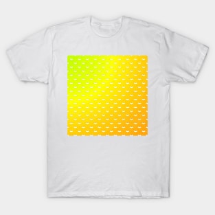 White Tiny Bats Yellow T-Shirt